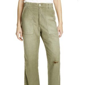 Rag & Bone Kaye High Waist Chinos - Olive
